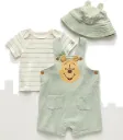 Carter’s Erkek Bebek Kısa Kollu Mavi Şapkalı Tulum Seti