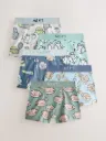 Next Çocuk 5’li Renkli Spor Desenli Esnek Belli Boxer Külot Seti
